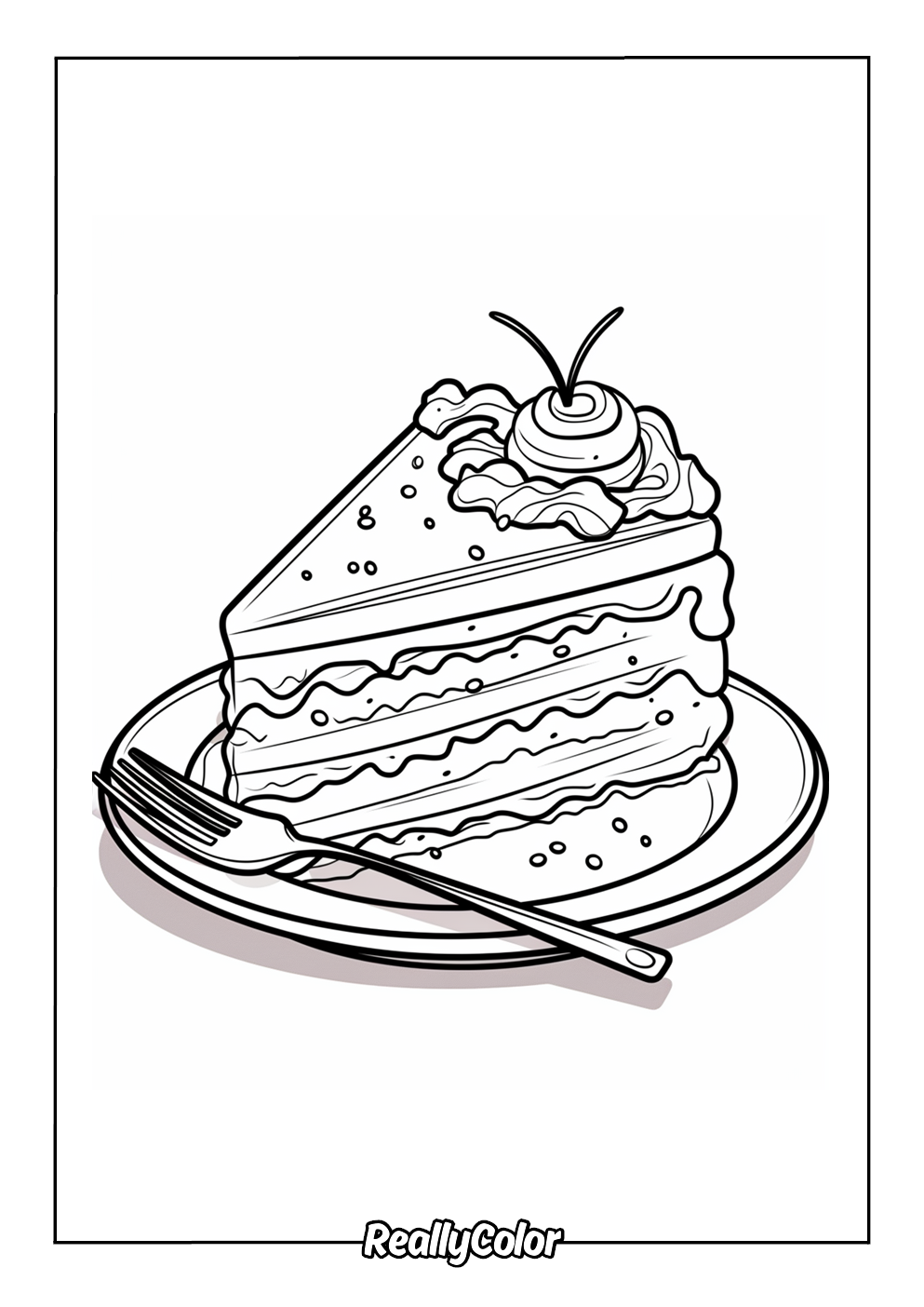 Free Printable Cake Coloring Pages