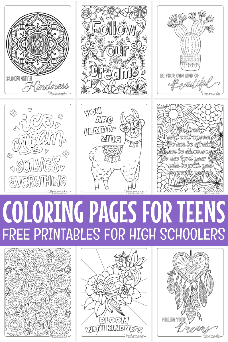 Free Printable Coloring Pages For Teens Free Printable Coloring Pages For Teens