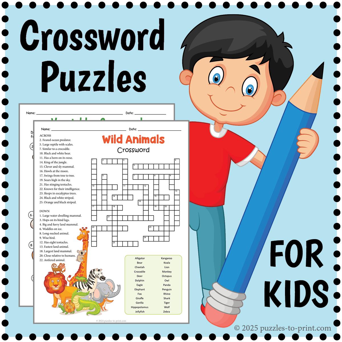 kids crossword puzzles printable kids crossword puzzles printable