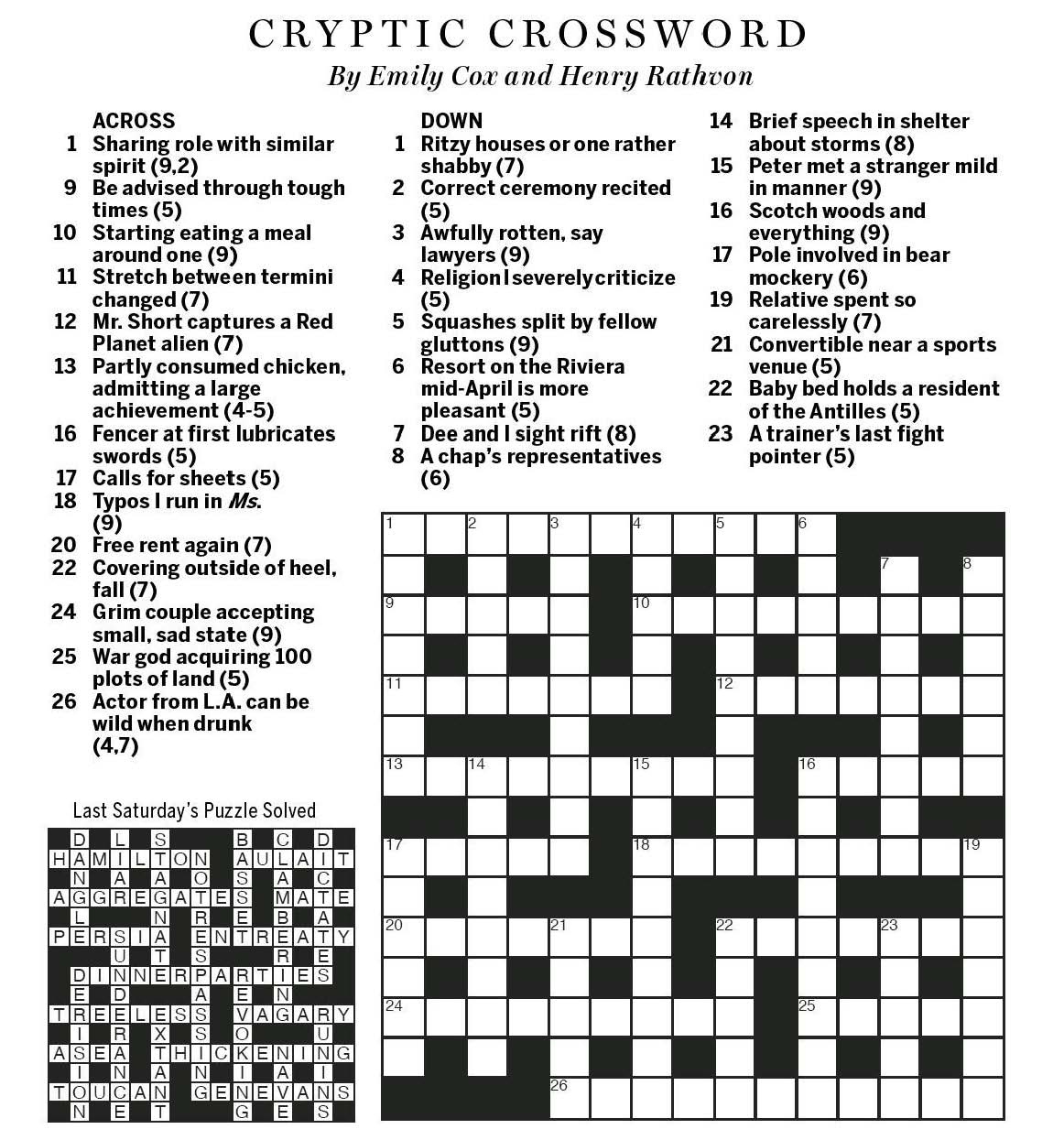 Free Printable Cryptic Crosswords Printable Party Favors Free Printable Cryptic Crosswords Printable Party Favors