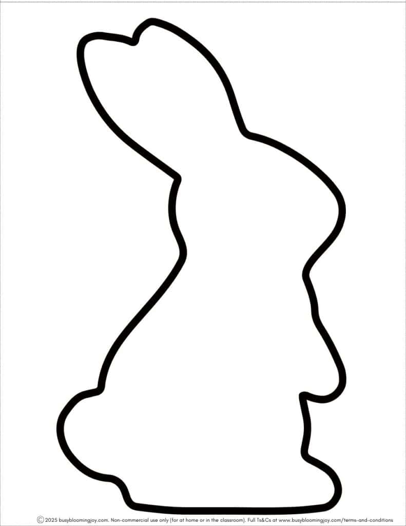 bunny template printable free
