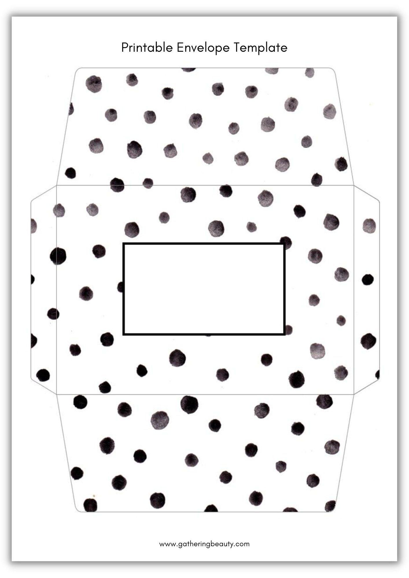 envelope template printable