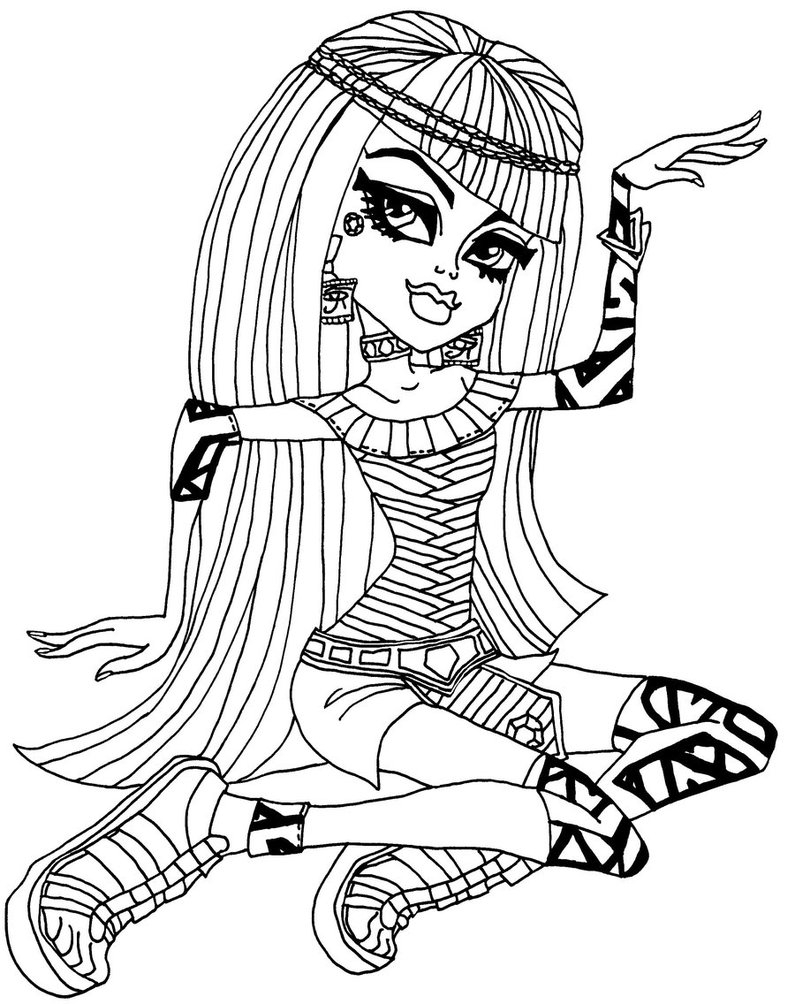 monster high color sheets