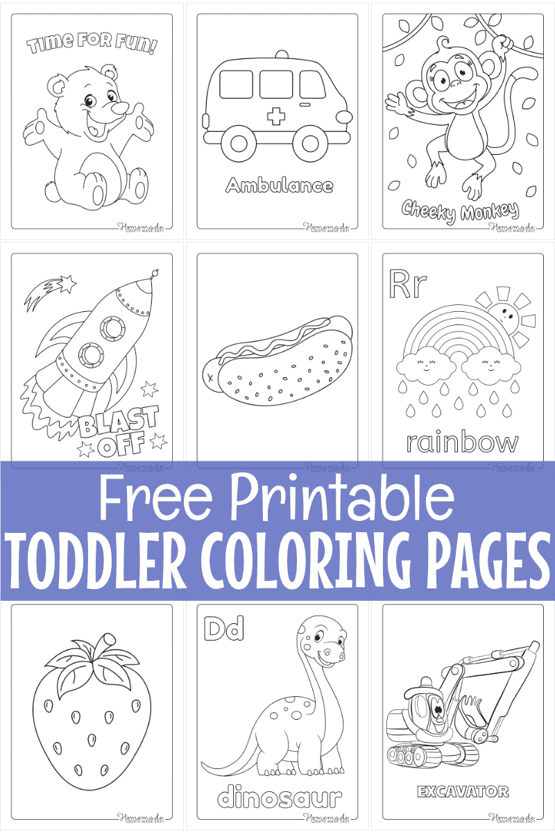 Free Printable Toddler Coloring Pages Free Printable Toddler Coloring Pages