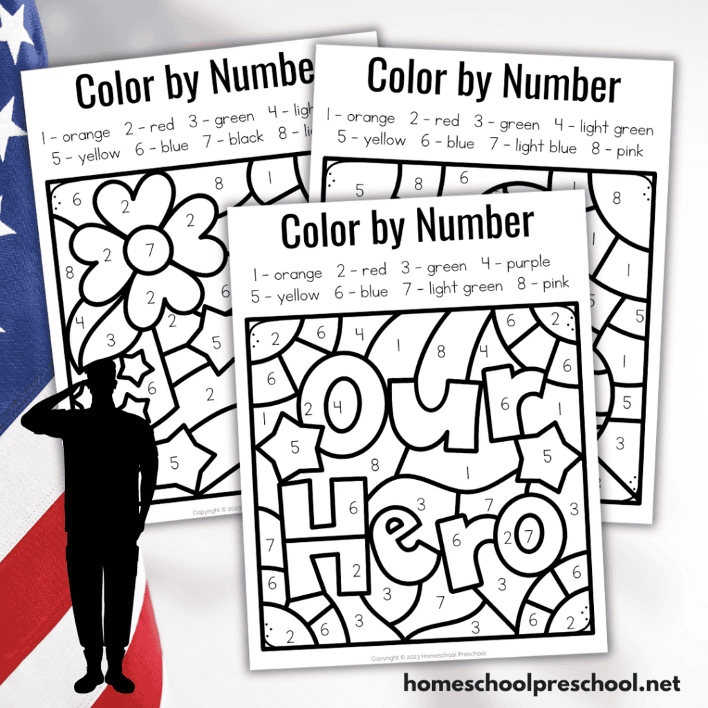 Free Printable Veterans Day Color By Number Worksheets Free Printable Veterans Day Color By Number Worksheets