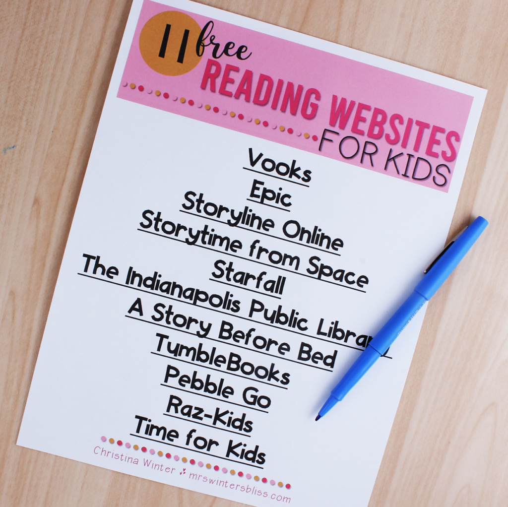 Free Reading Websites For Kids Lead In Literacy Resources For Kindergarten 1st 2nd Grade Free Reading Websites For Kids Lead In Literacy Resources For Kindergarten 1st 2nd Grade