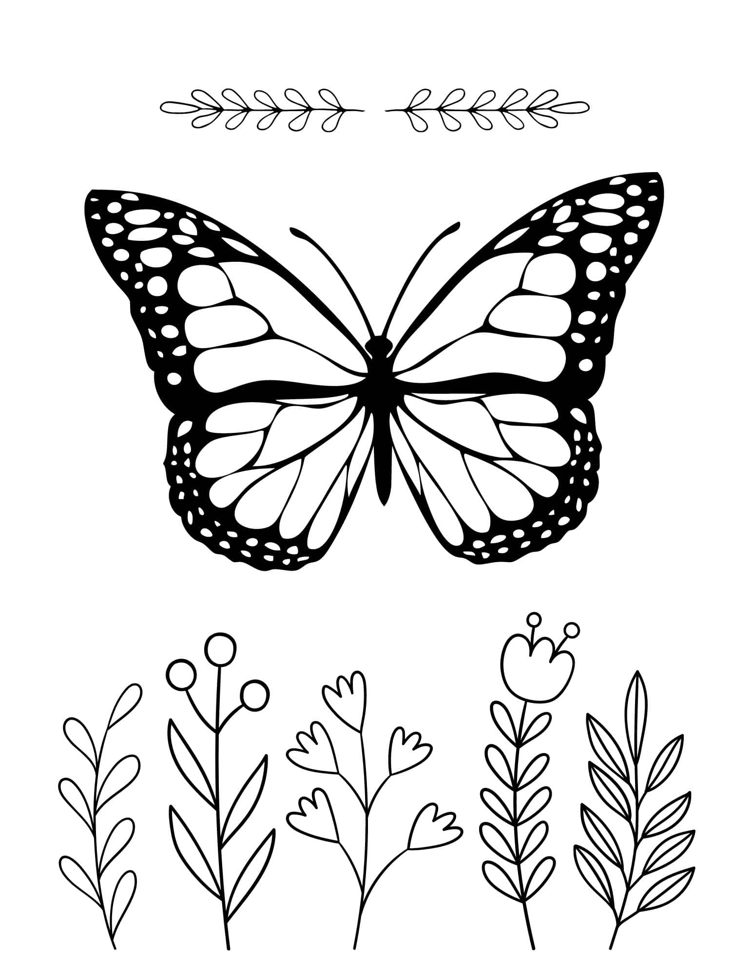 free butterfly coloring printables free butterfly coloring printables