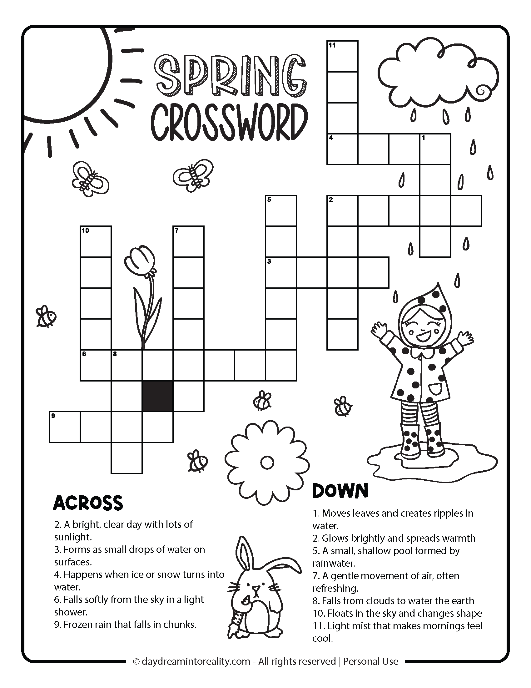 free printable easy crossword puzzles
