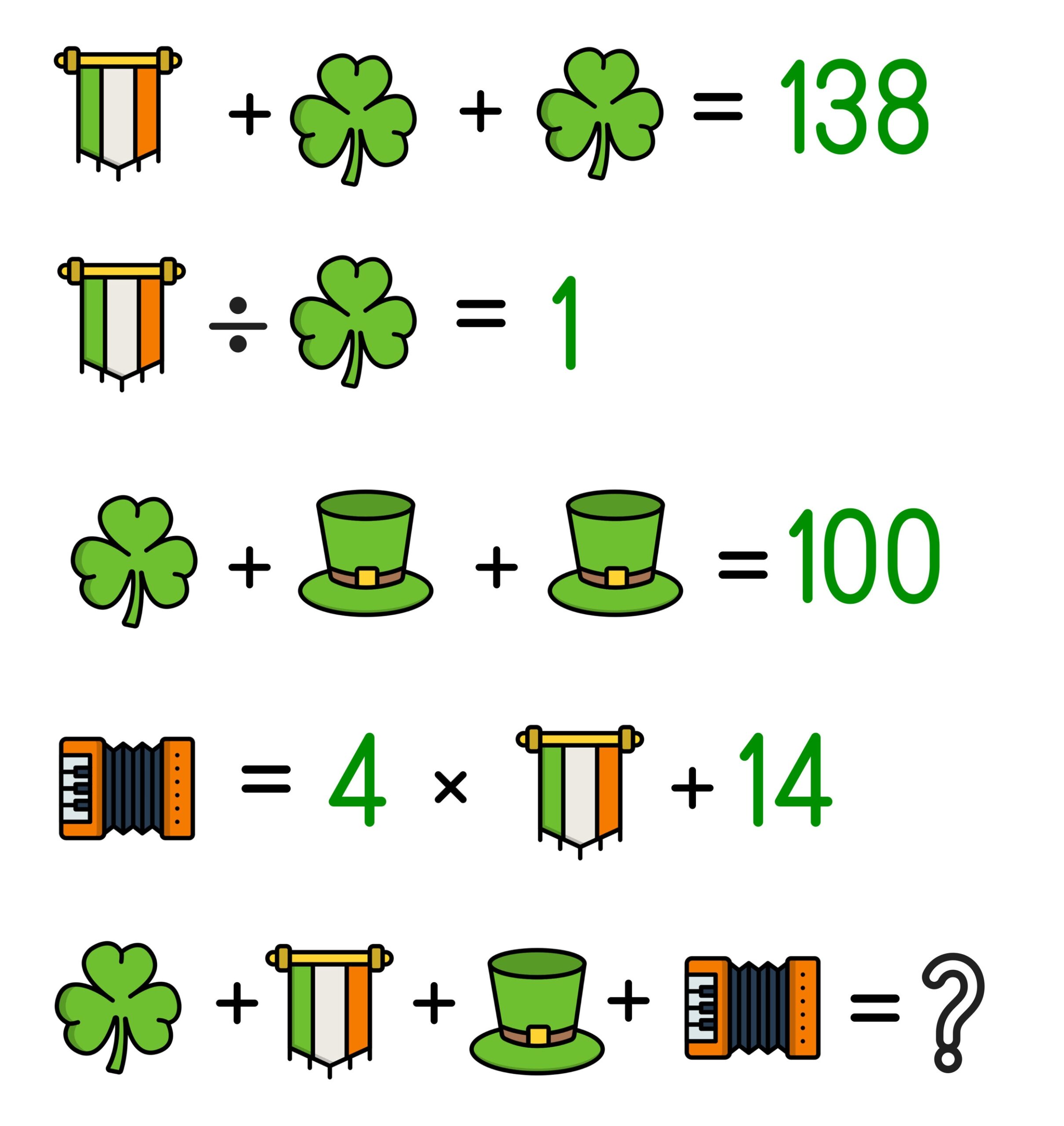 st patrick's day math worksheets st patrick's day math worksheets