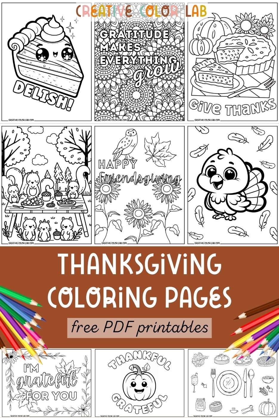 free printable thanksgiving color sheets