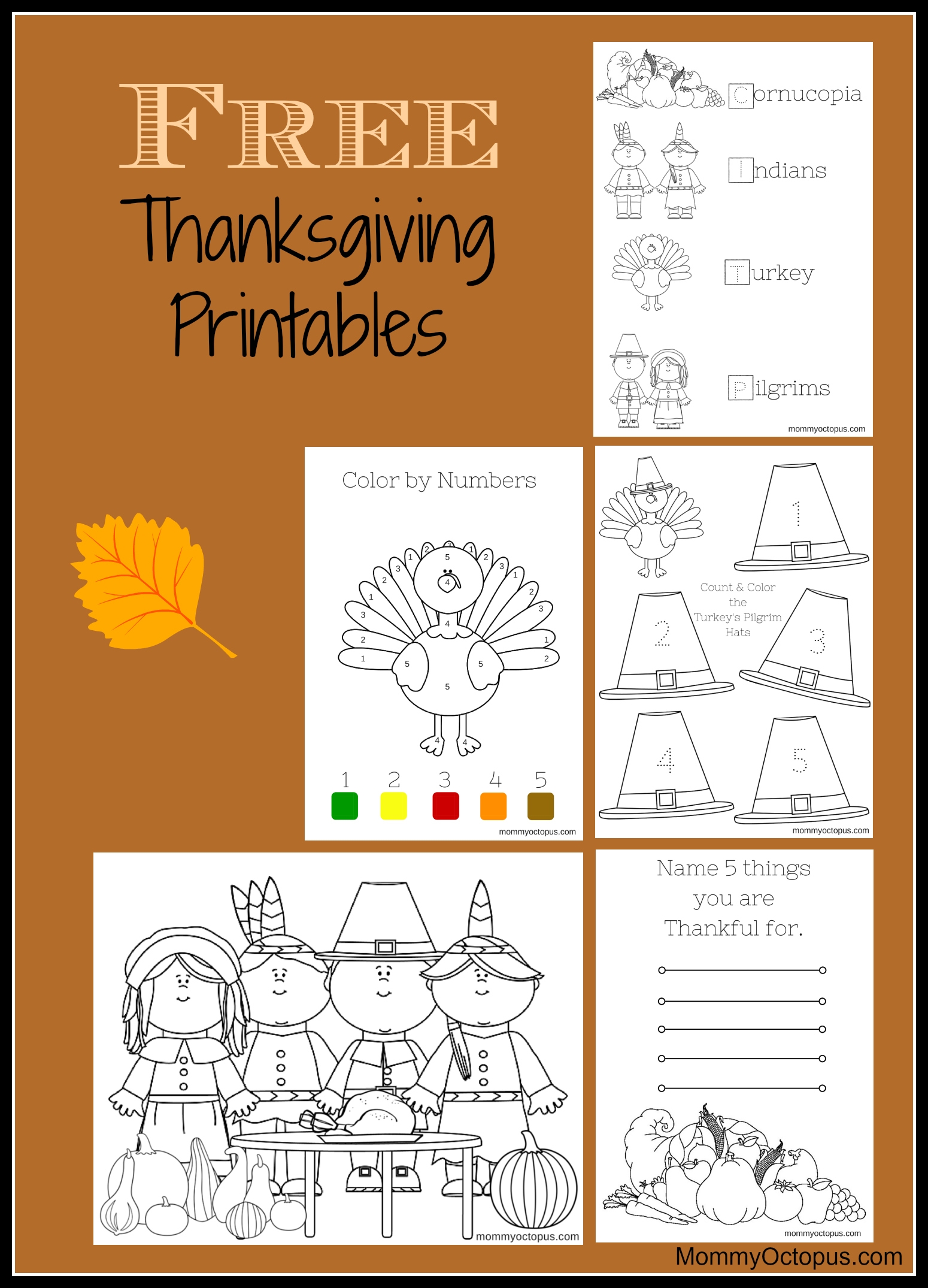 free thanksgiving day printables