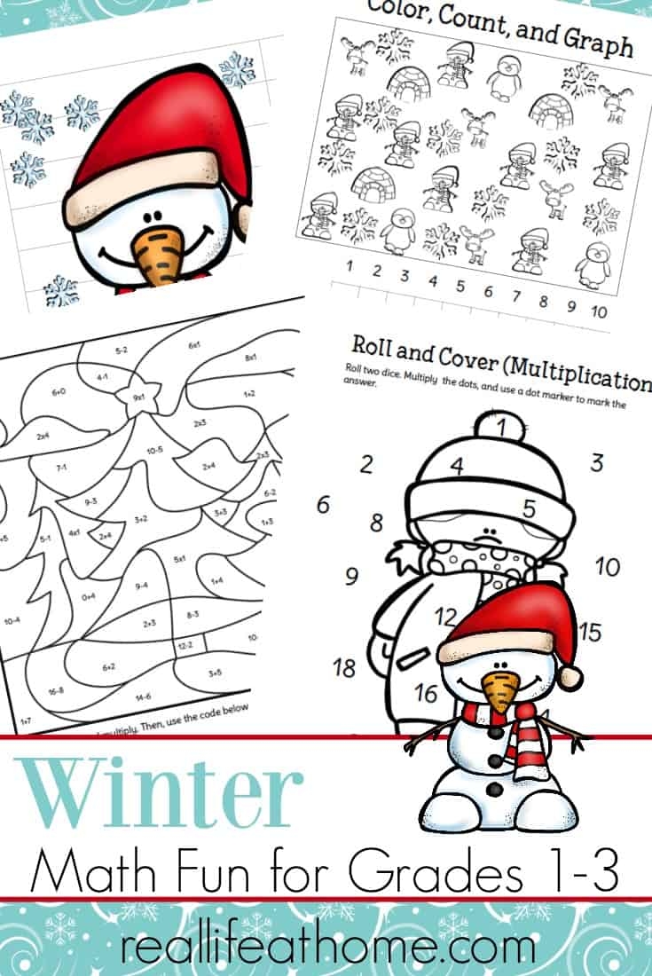winter math activity sheets winter math activity sheets