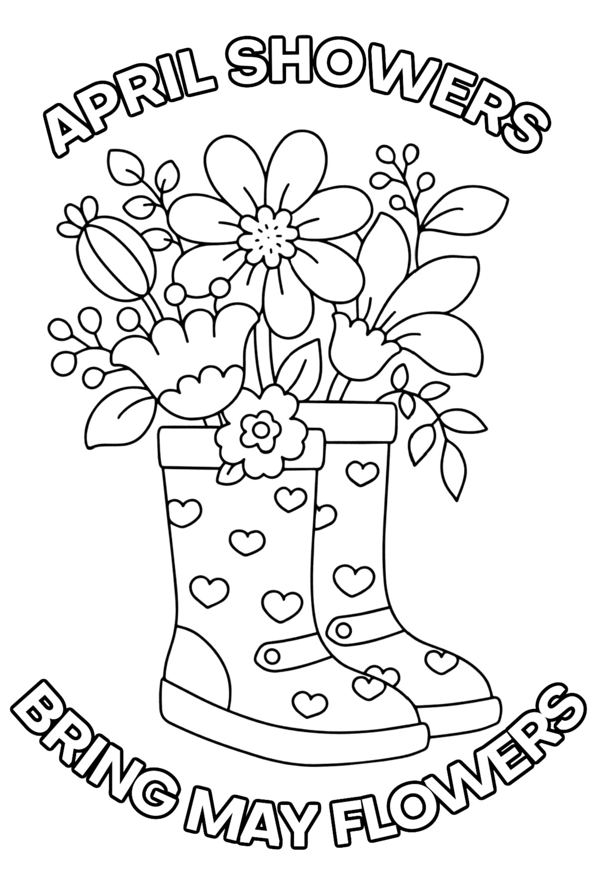 free coloring pages for april