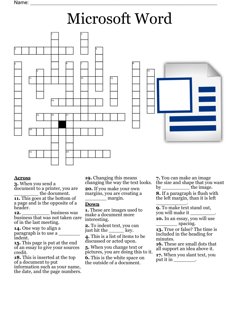 Google Docs Crossword WordMint