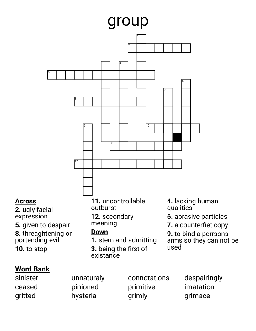 Group Crossword WordMint