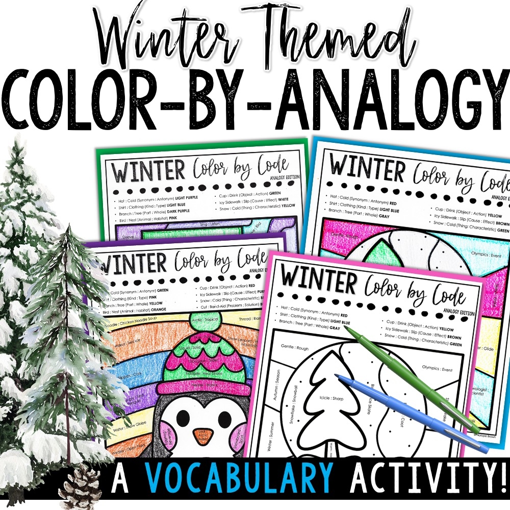 Halloween Color By Code Vocabulary Activities Word Analogies For Middle School Halloween Color By Code Vocabulary Activities Word Analogies For Middle School