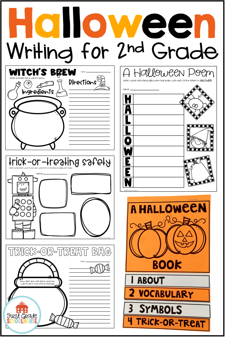 Halloween Writing Prompts 2nd Grade Activities Fun October Writing Paper Pages
