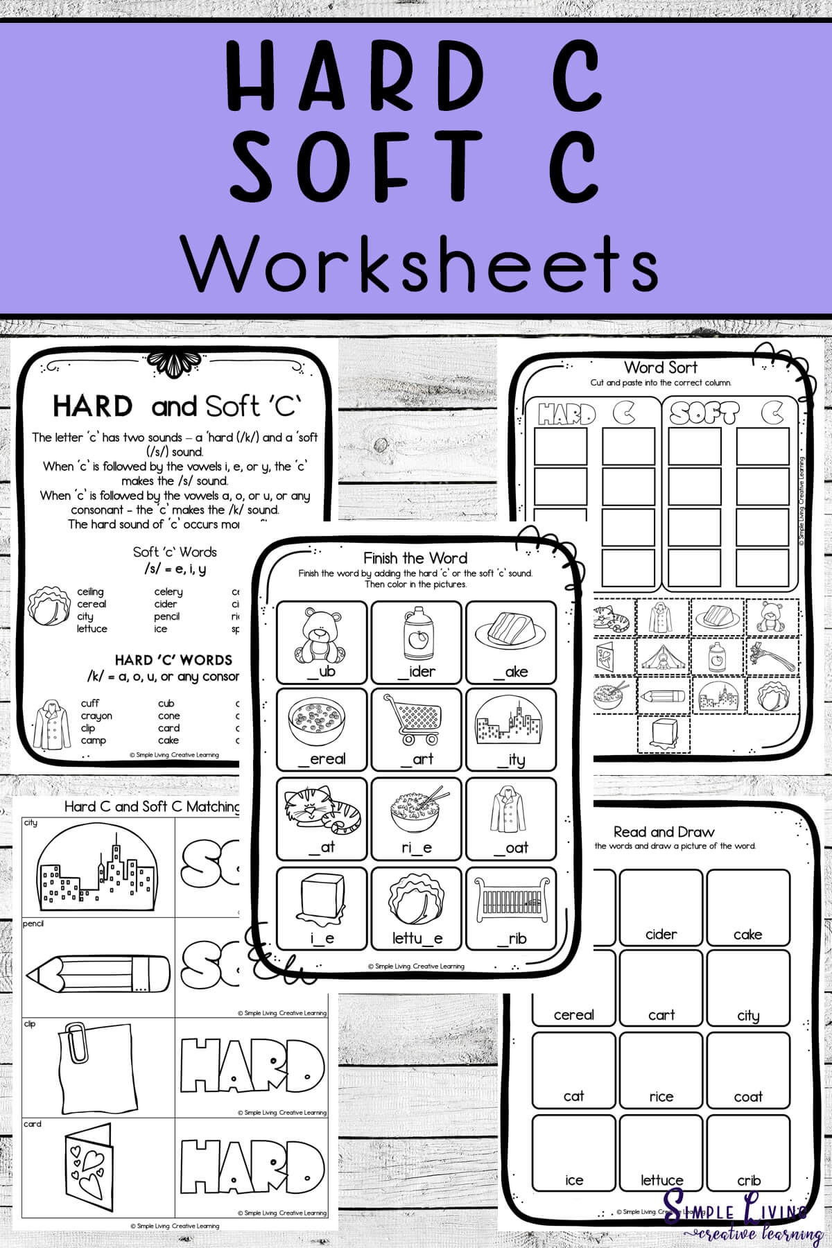 Hard C And Soft C Worksheets Simple Living Creative Learning Hard C And Soft C Worksheets Simple Living Creative Learning