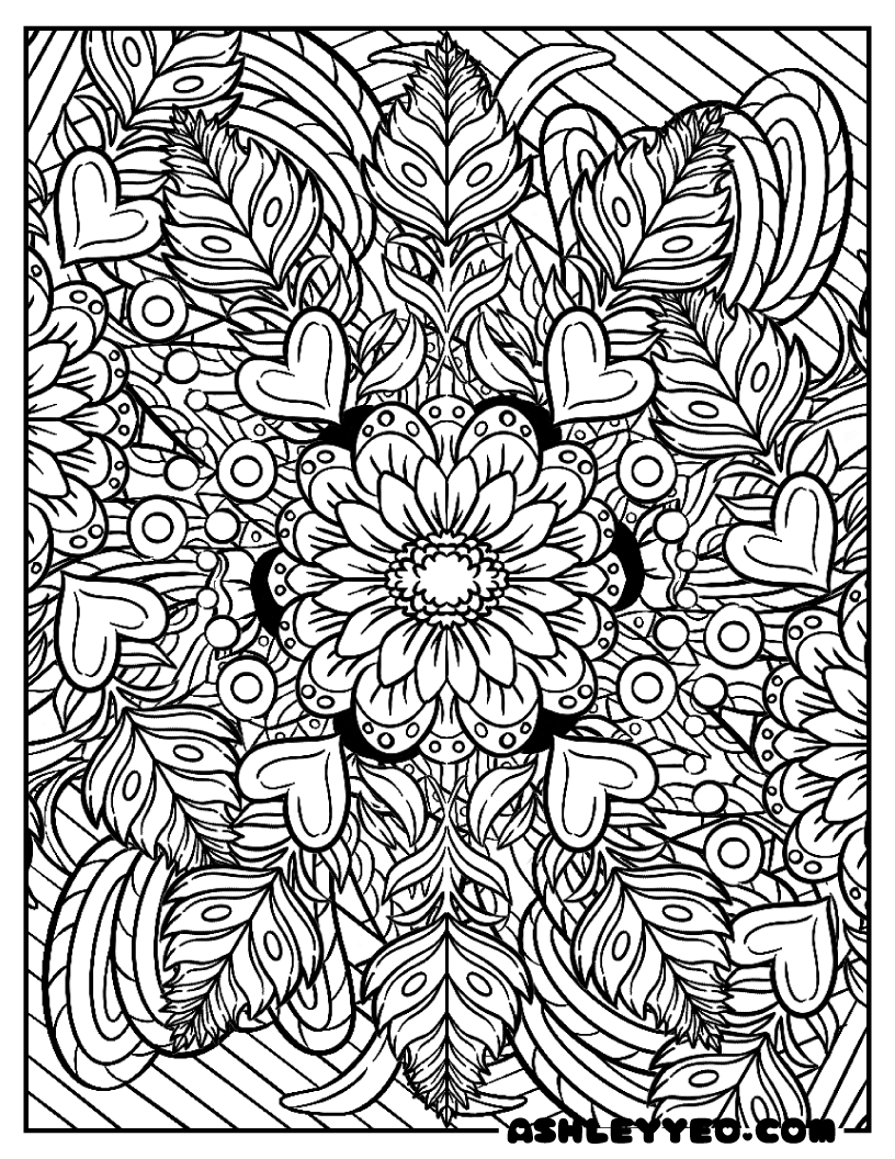 Hard Coloring Pages For Adults With Creative Challenging Designs Ashley Yeo Hard Coloring Pages For Adults With Creative Challenging Designs Ashley Yeo