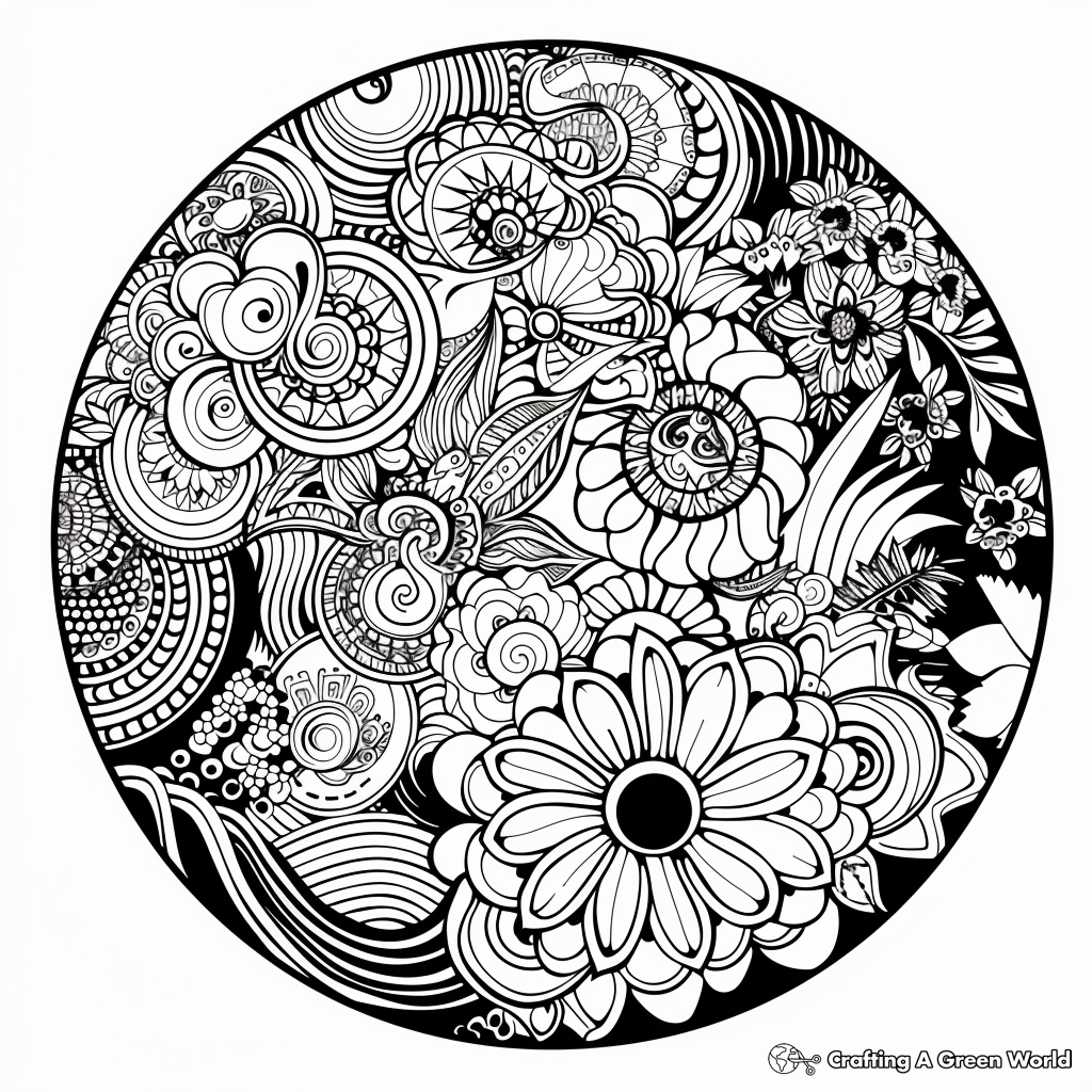 Hard Zentangle Coloring Pages Free Printable Hard Zentangle Coloring Pages Free Printable