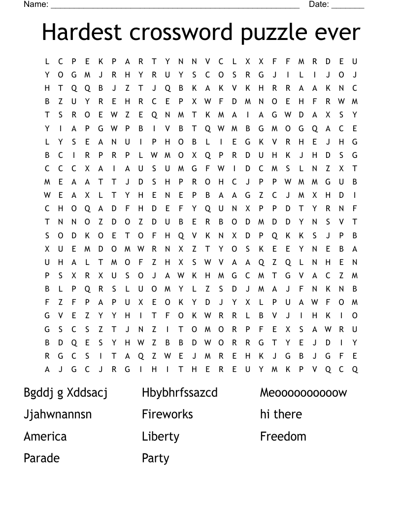 hardest crossword puzzle printable hardest crossword puzzle printable