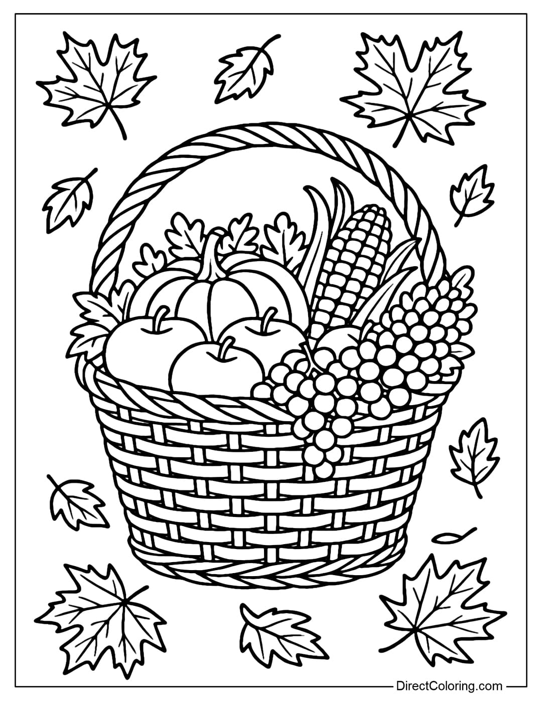 Harvest Coloring Pages Free PDF To Download And Print