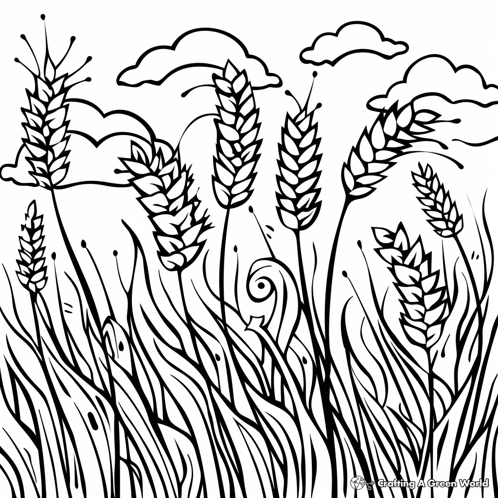 harvest pictures to color