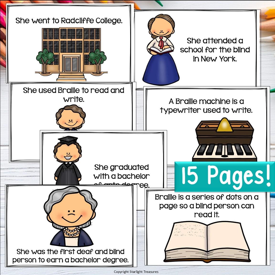 helen keller timeline for kids