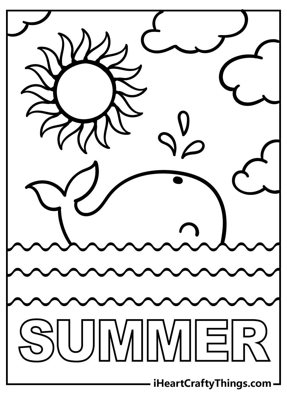 Hello Summer Summer Coloring Sheets For Preschoolers Printable Free Summer Coloring Sheets Hello Summer Coloring Pages