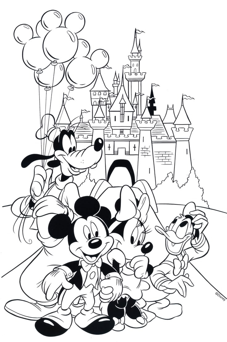free coloring sheets disney