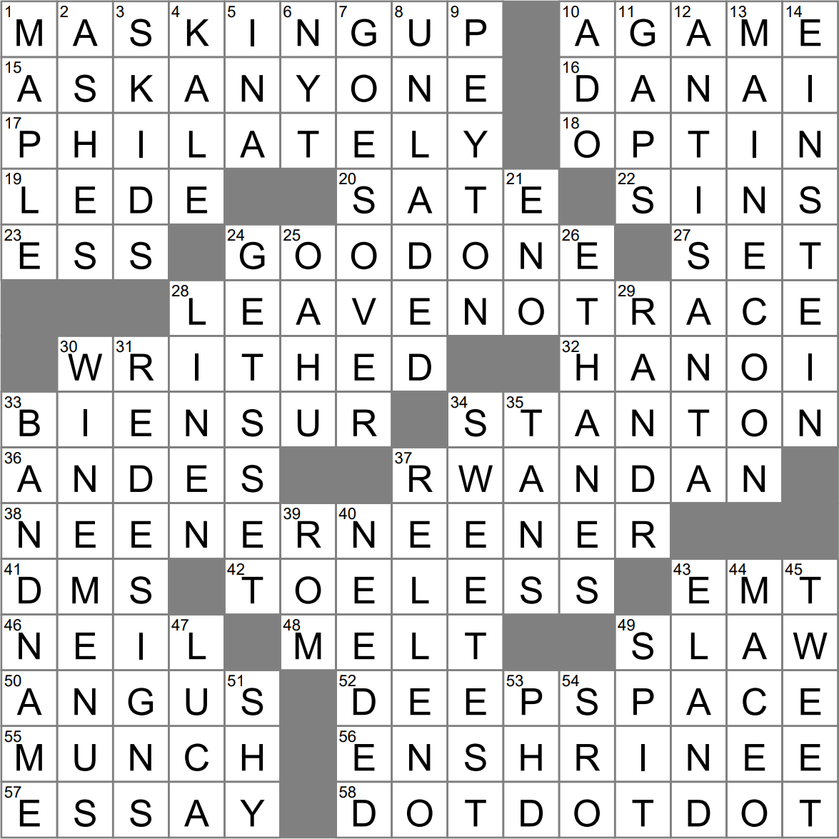 Hook In Journalism Lingo Crossword Clue Archives LAXCrossword Hook In Journalism Lingo Crossword Clue Archives LAXCrossword