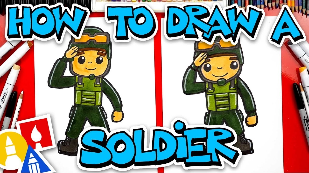 How To Draw A Soldier Saluting Veterans Day YouTube