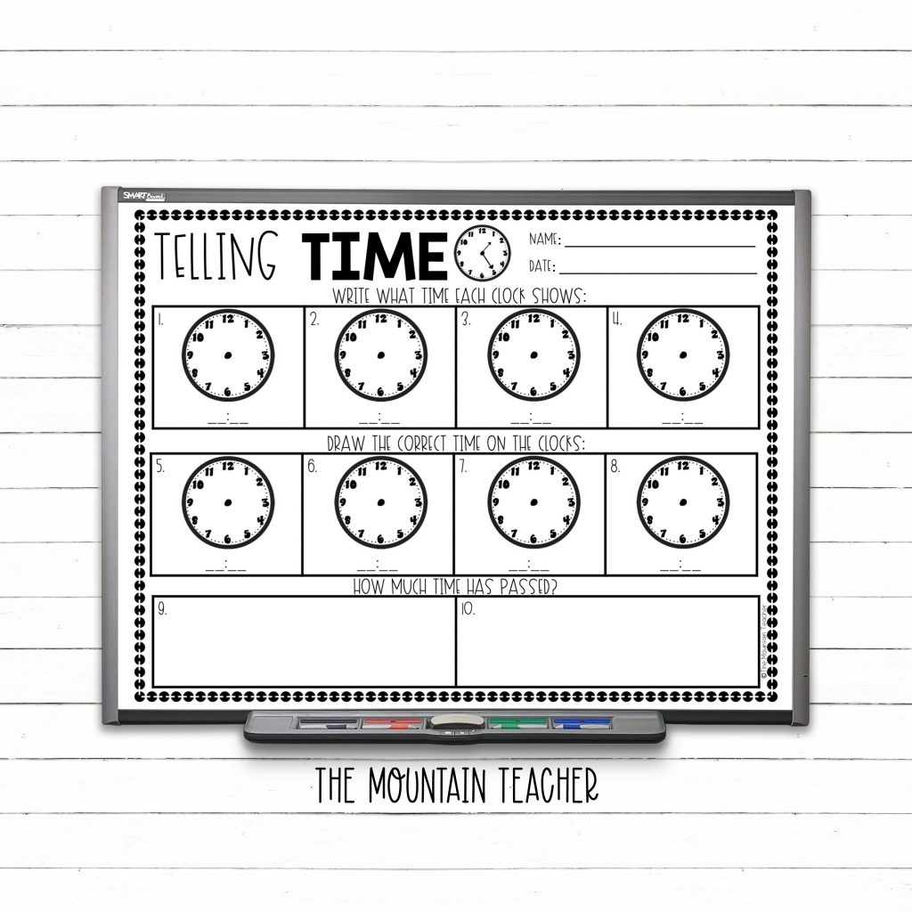 time for 2nd graders