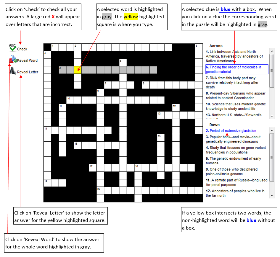 Interactive Crossword Puzzle Overview Today s Science Interactive Crossword Puzzle Overview Today s Science
