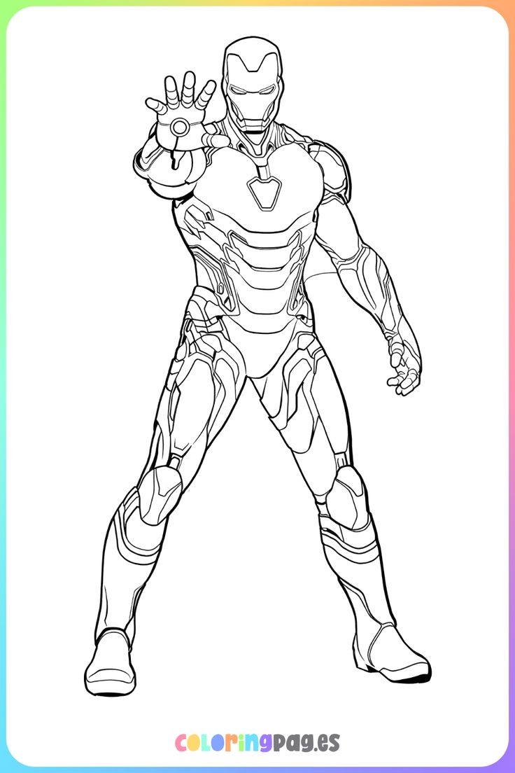 colouring pages iron man colouring pages iron man