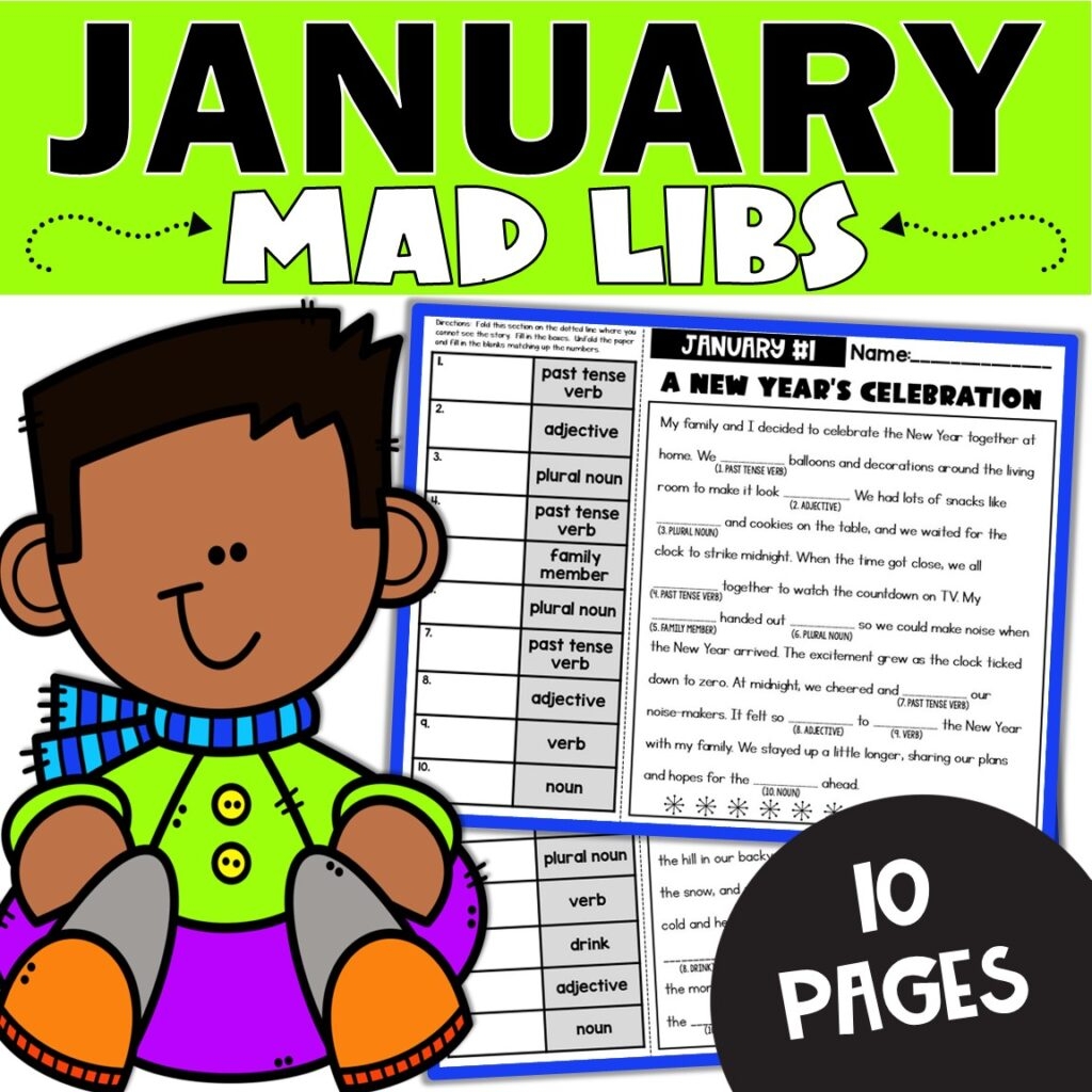 January Mad Libs For 2nd And 3rd Grade Fun Grammar Practice And ELA Centers Teaching Ideas Made Easy