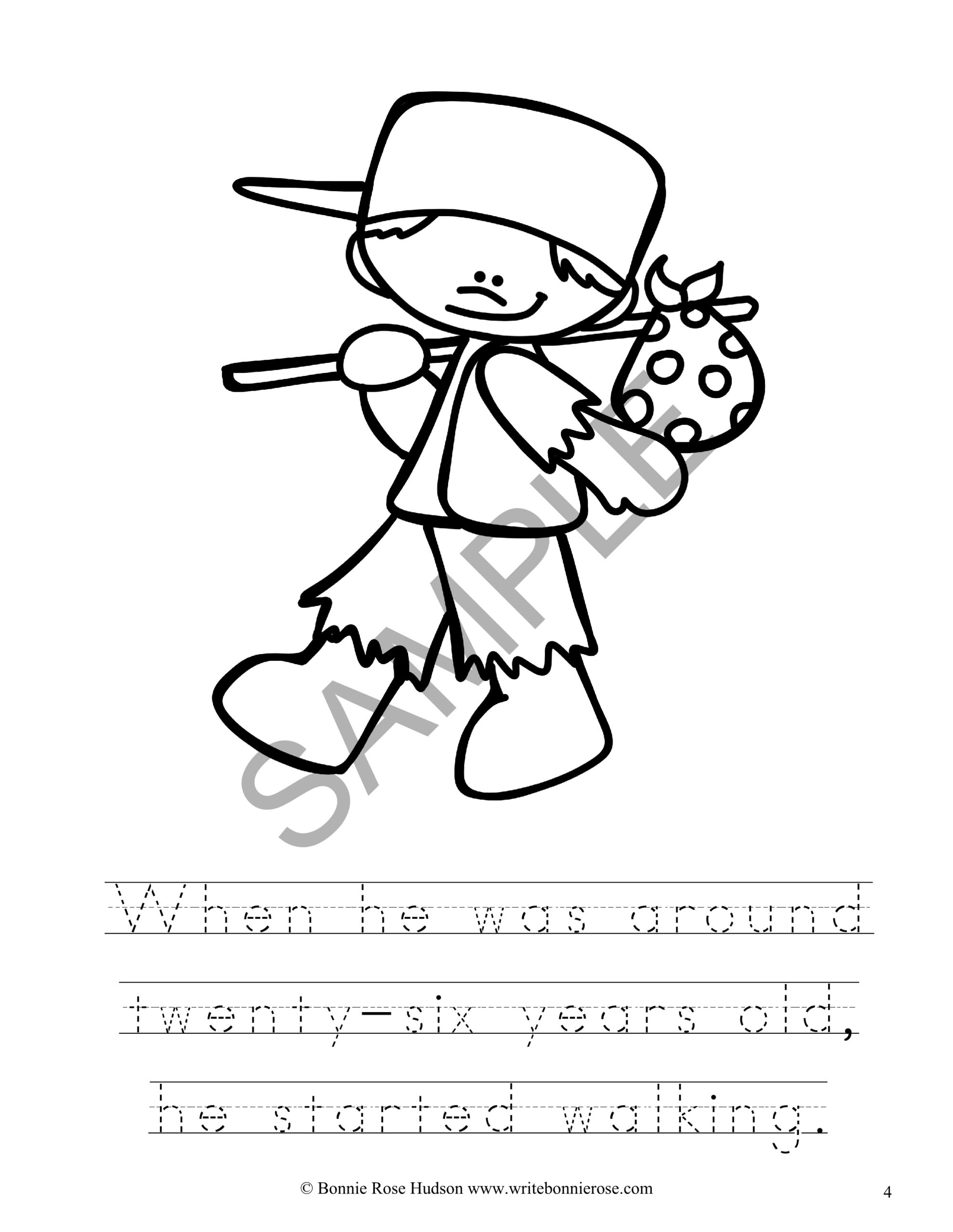 Johnny Appleseed And The Fruits Of The Spirit Coloring Book Level B Made By Teachers