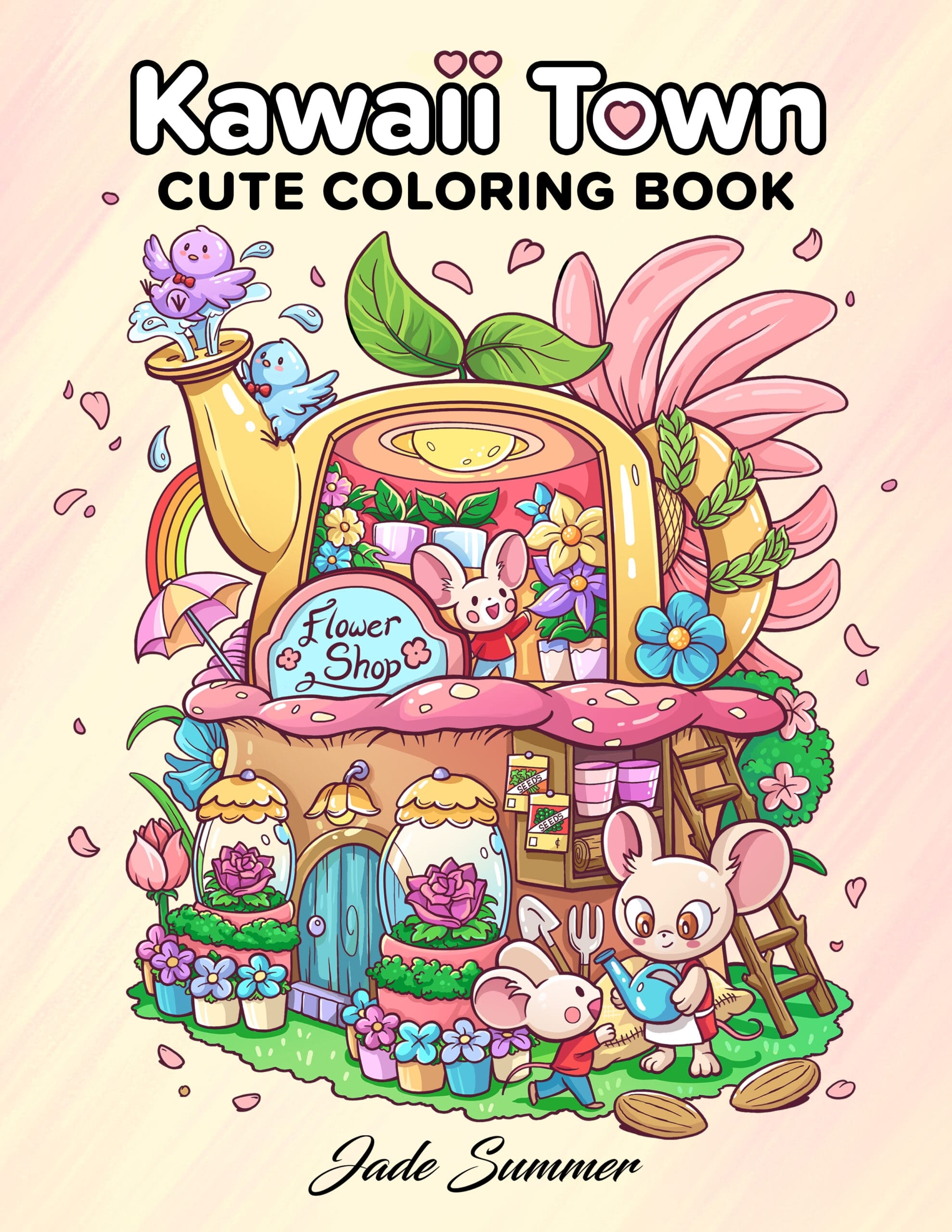 cute kawaii coloring book