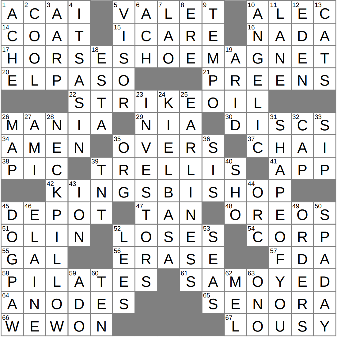 LA Times Crossword 26 Nov 25 Wednesday LAXCrossword