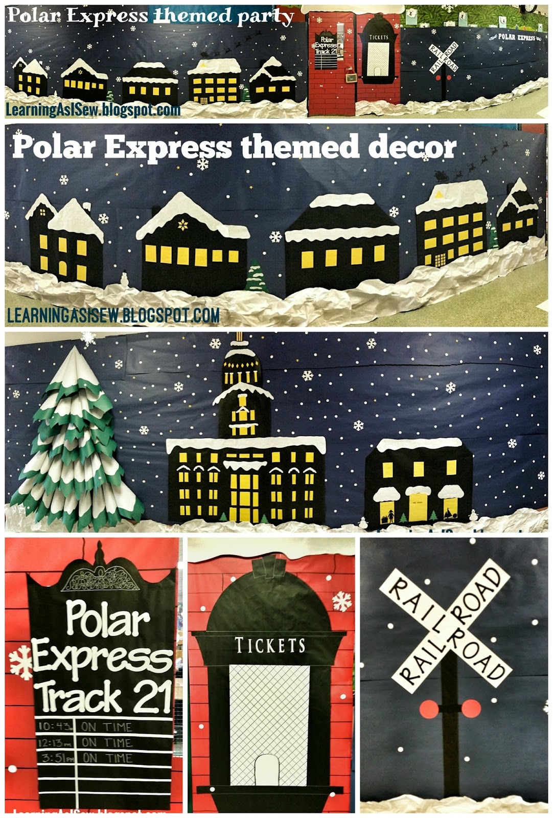 Learning As I Sew bake Cut And Create Polar Express Themed Decor Learning As I Sew bake Cut And Create Polar Express Themed Decor