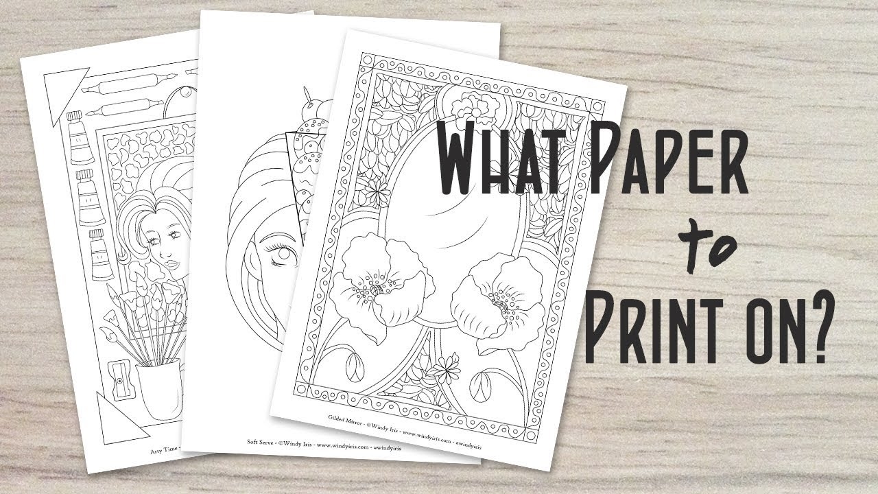 paper for coloring pages