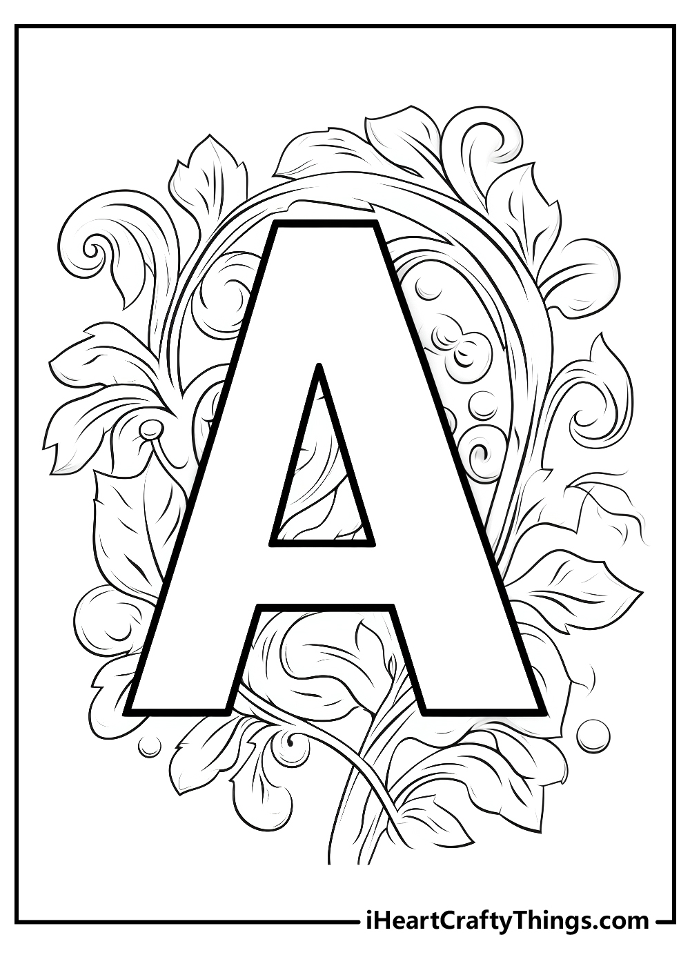 Letter A Coloring Pages 100 Free Printables Letter A Coloring Pages 100 Free Printables