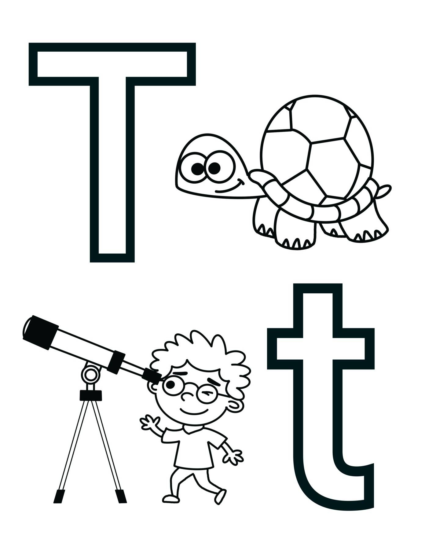 Letter T Alphabet Coloring Page Worksheet By Knox Worksheets TPT Letter T Alphabet Coloring Page Worksheet By Knox Worksheets TPT