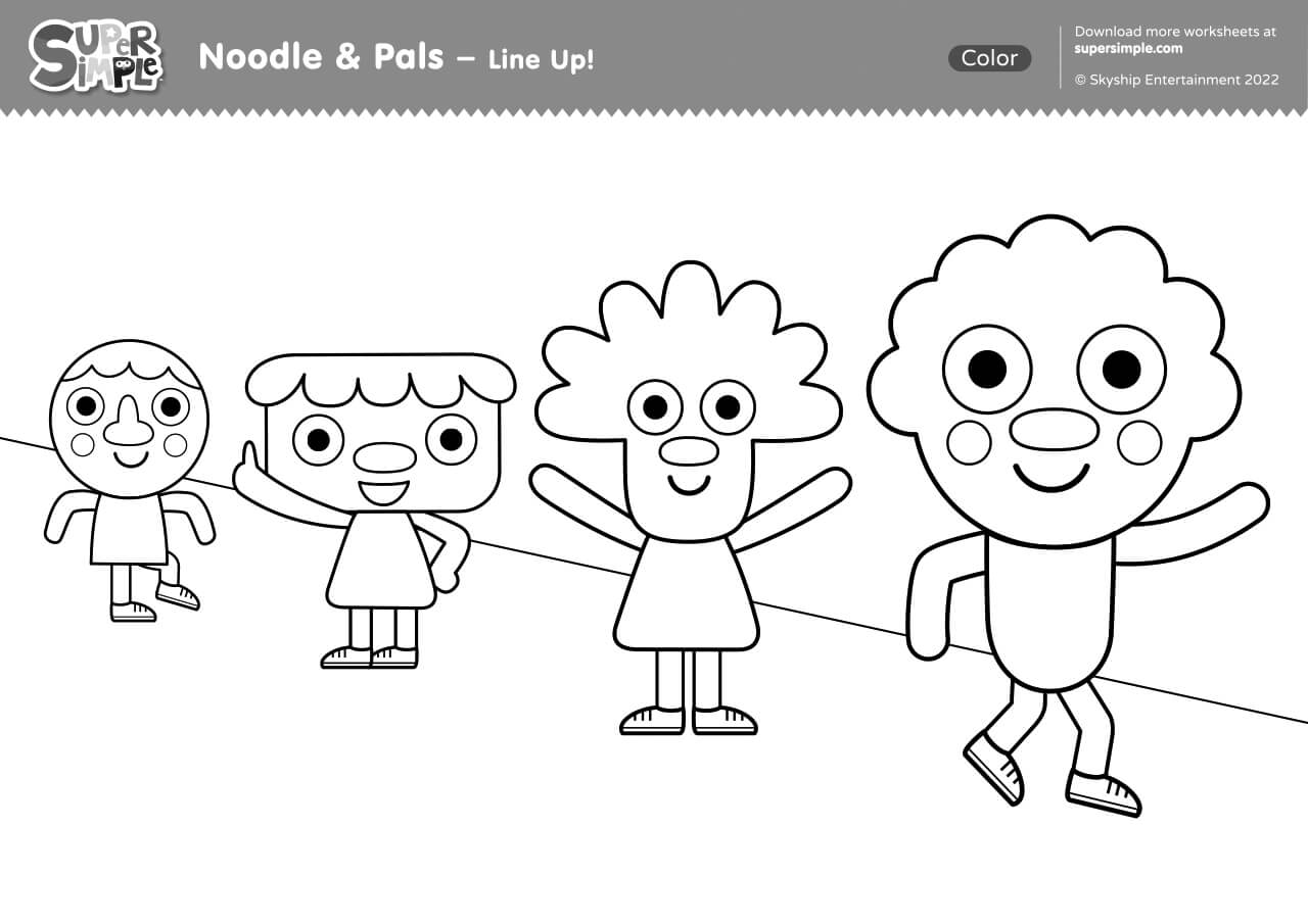 Line Up Coloring Page Super Simple Line Up Coloring Page Super Simple