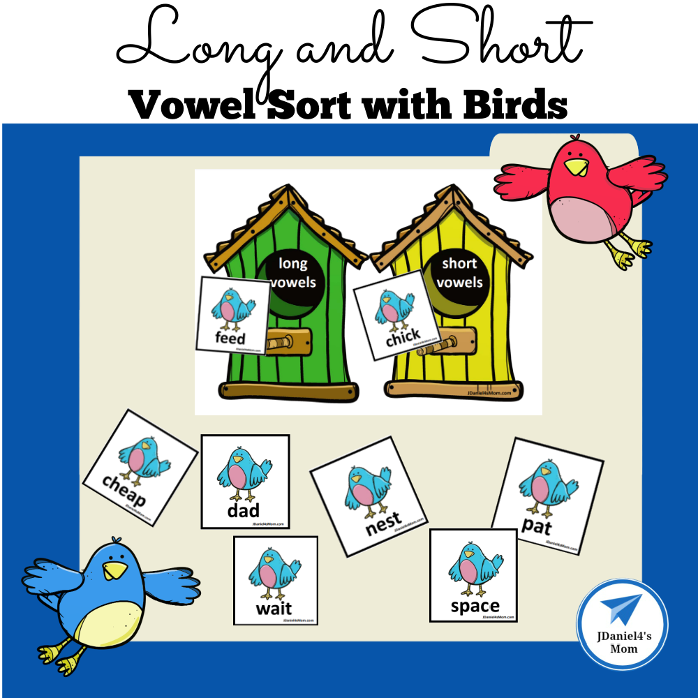 Long And Short Vowel Sort With Birds JDaniel4s Mom