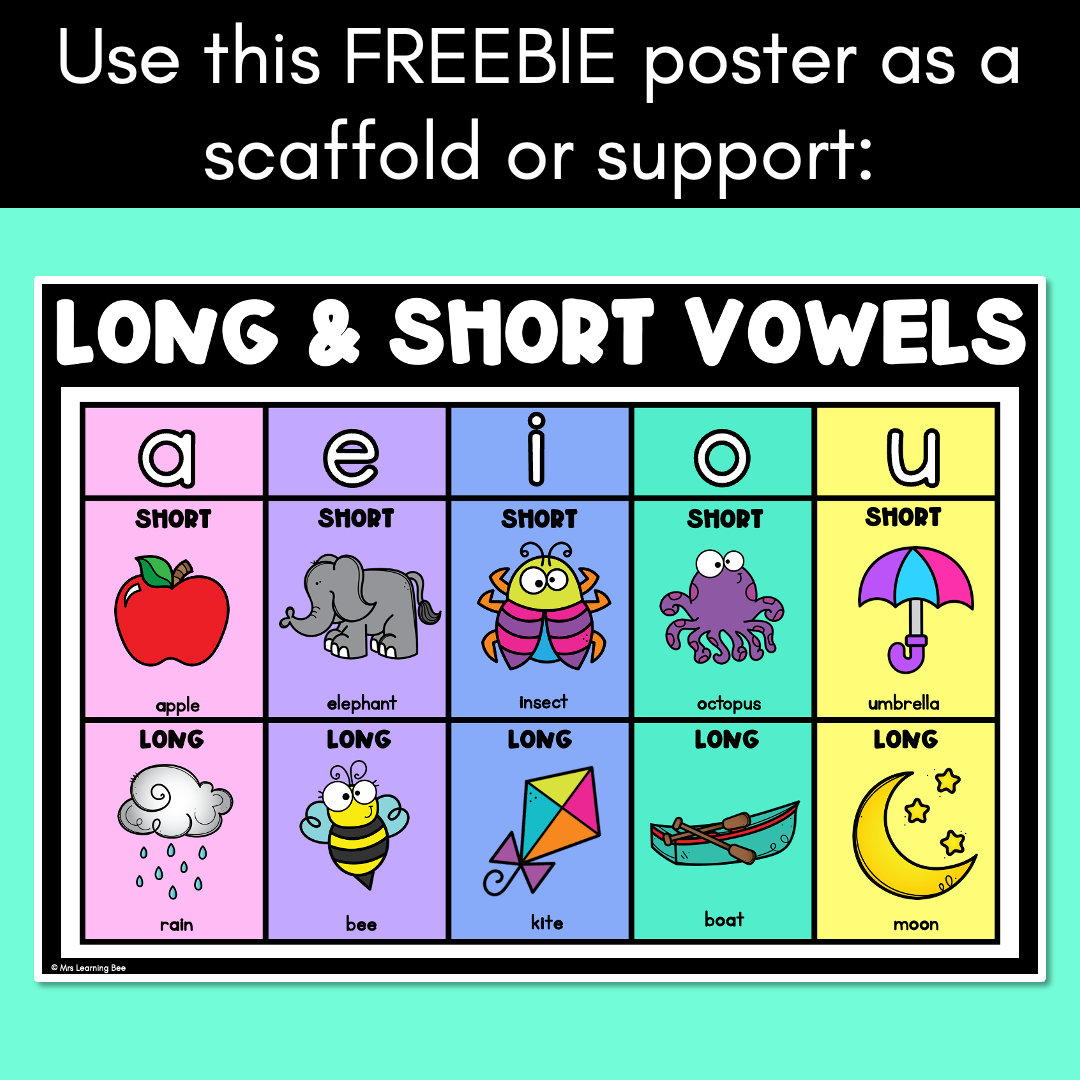 Long And Short Vowels Phonics Sort Vowel Sound Phonics Center