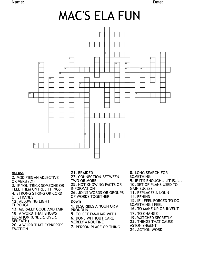 strong string crossword clue