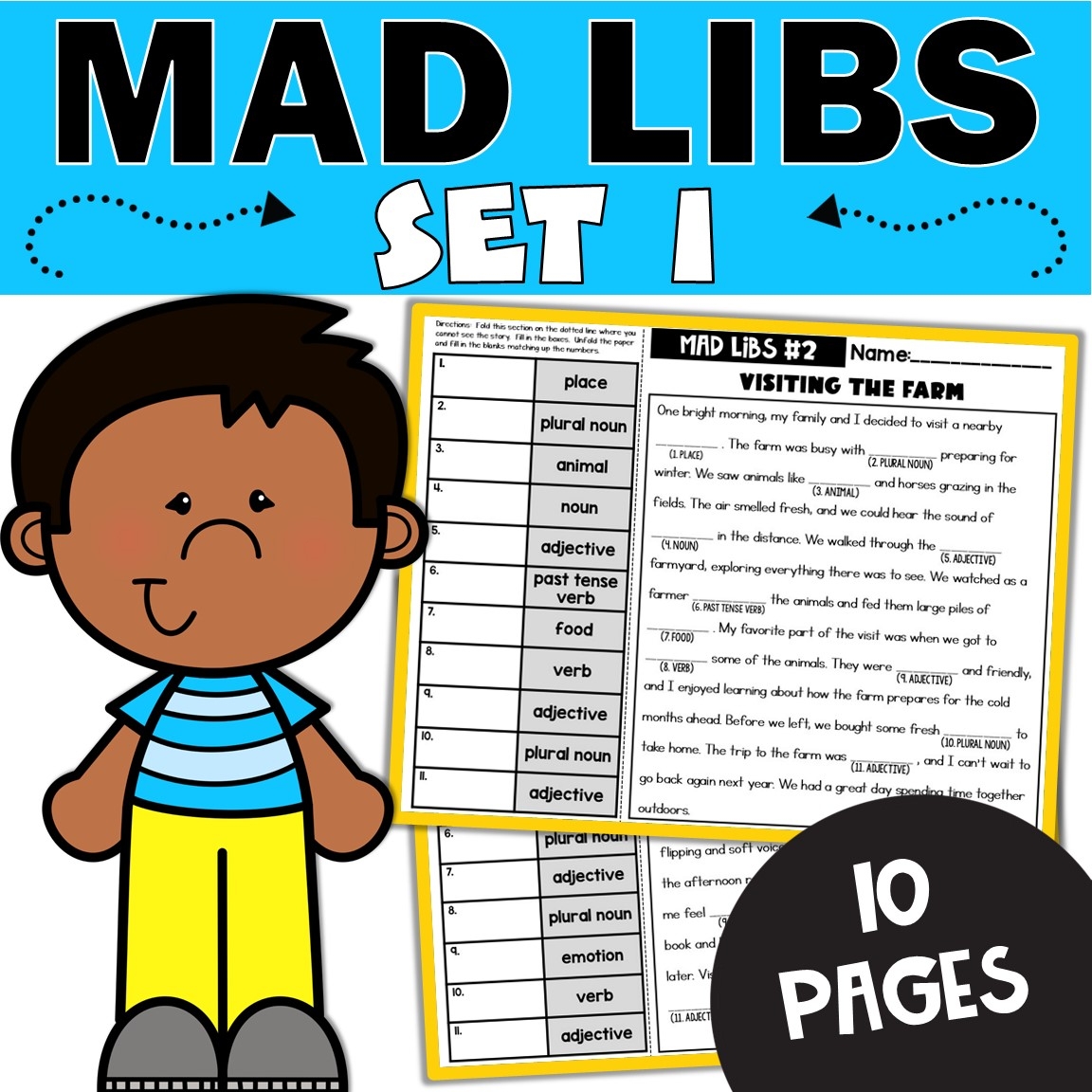 mad libs for 2nd graders
