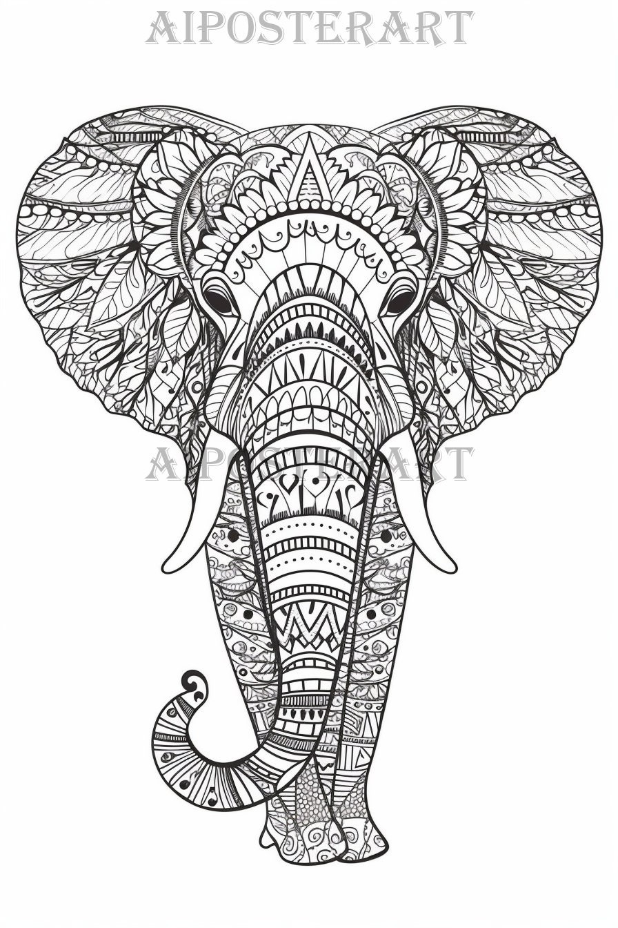 printable elephant coloring pages printable elephant coloring pages