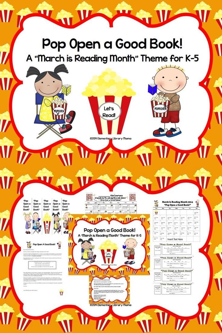 March Is Reading Month Theme Pop Open A Good Book March Is Reading Month Theme Pop Open A Good Book